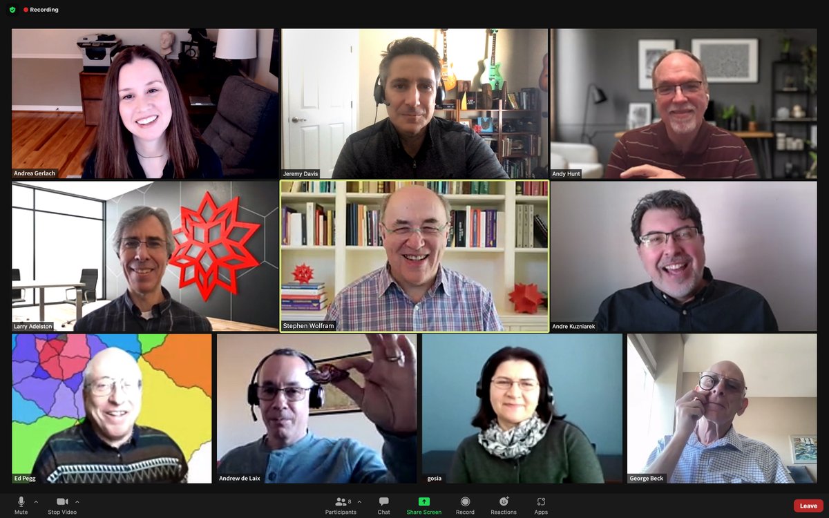 Remembering our book wrap party for A New Kind of Science on 2/25/02.  (Yes, I was pretty tired &amp; frazzled after a decade of working so hard on the book.)  It's very nice that 20 yrs later I'm still working with the vast majority of people who were there.
wolframscience.com/nks/pxii--pref…