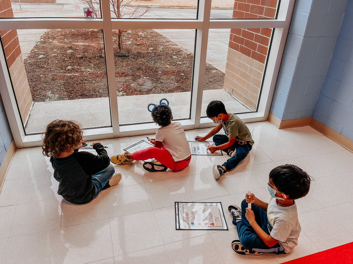 Closing out the first week of our Buildings study with a scavenger hunt for building features!