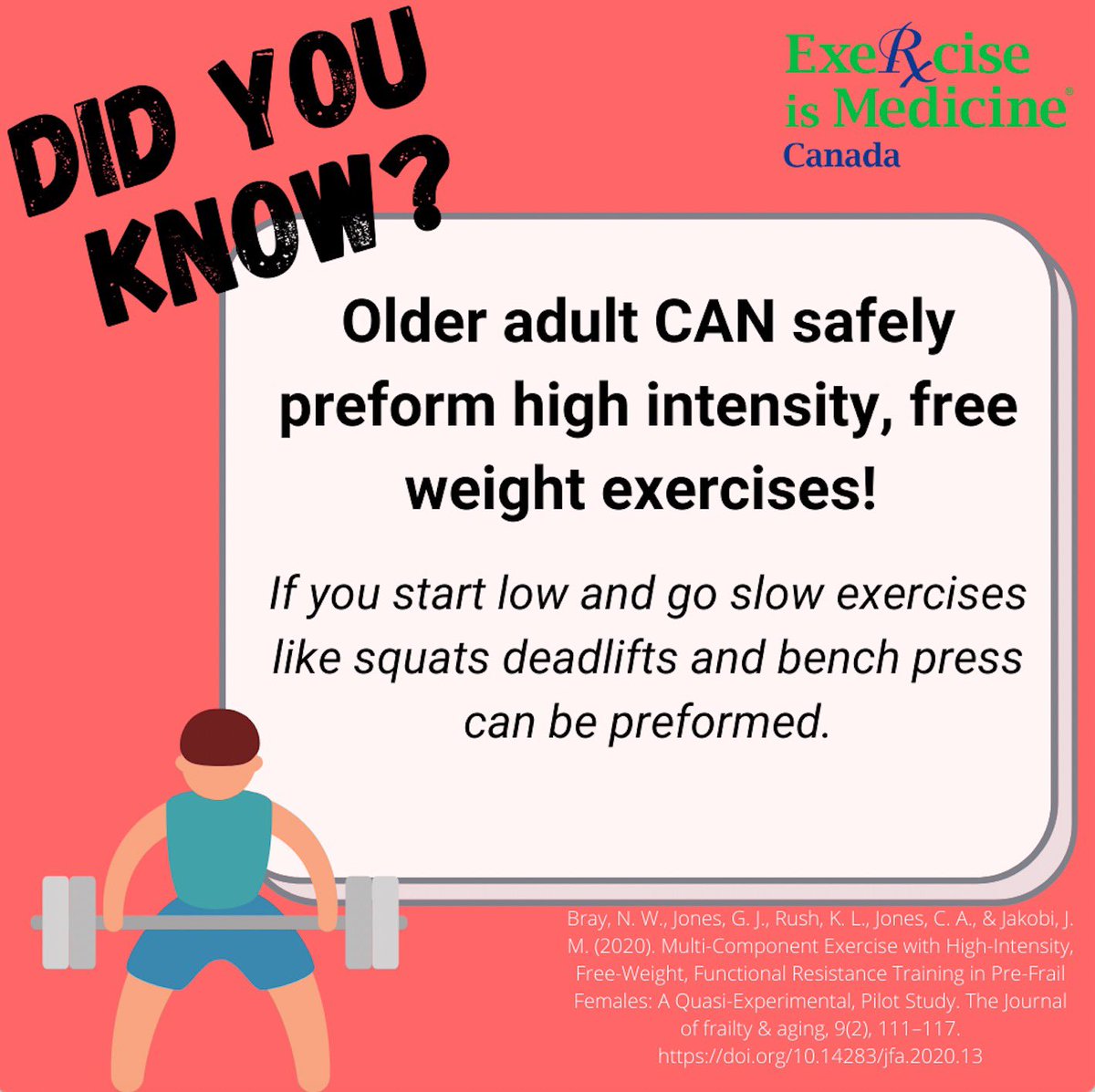 It’s finally #fastfactfriday 🏋🏼‍♀️
•
•
•
#exercise #exerciseismedicine #university #acsm