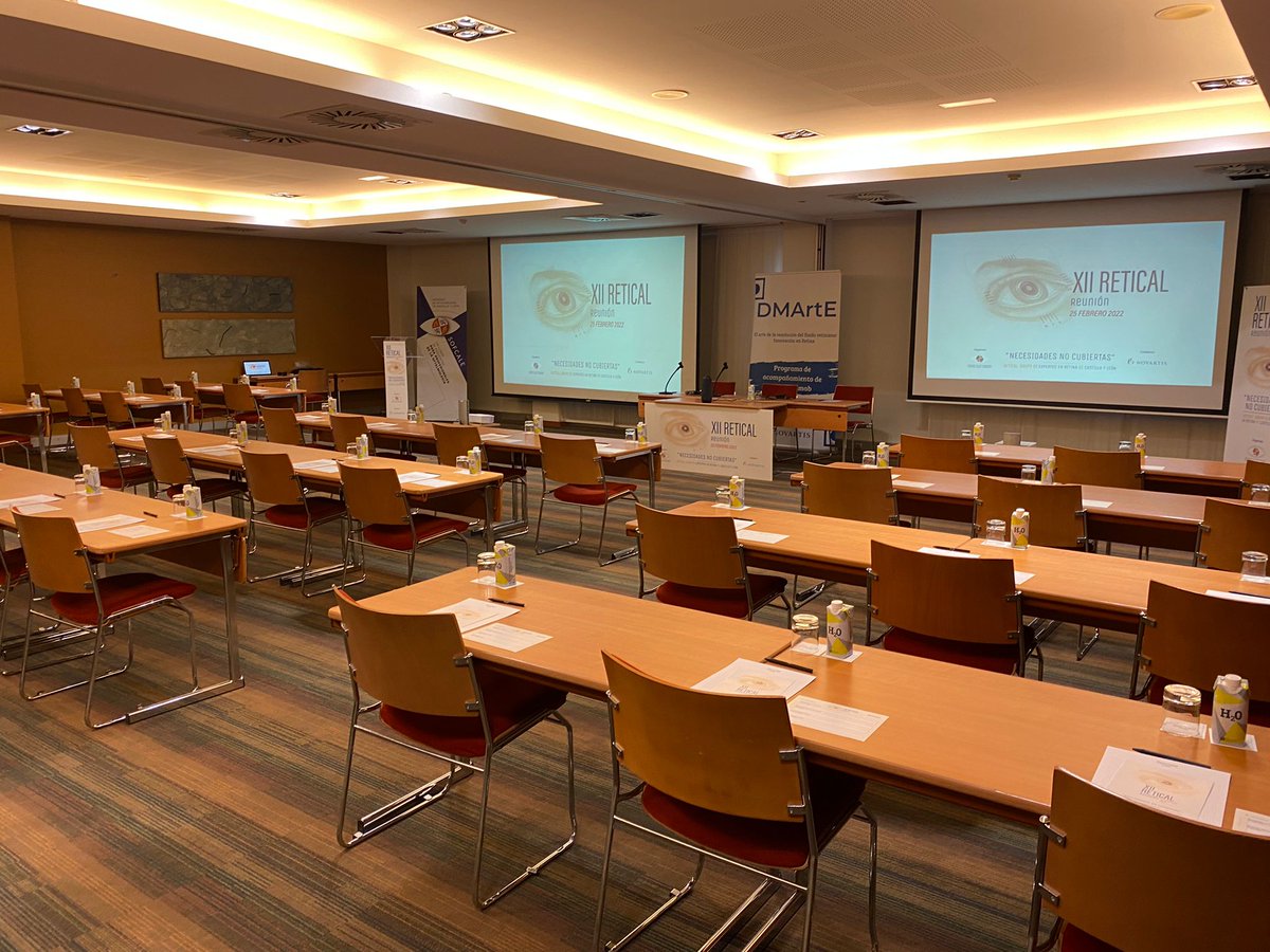 somosbsj's tweet photo. ¡Arranca la XII Reunión #RETICAL junto a @SOFCALE1👀!

Un selecto grupo de expertos en #retina compartirá sus conocimientos hoy en📍@sercotelhoteles Valladolid.

Gracias a los Drs. M.Isabel López Gálvez y @pinuel_alberto y a @NOVARTISspain. https://t.co/vE2FgyK1KG