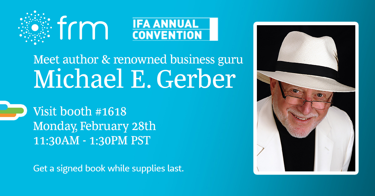 FRMsolutions's tweet image. Meet @MichaelEGerber, ("The World's #1 Small Business Guru" - Inc. Magazine) at #IFA2022. Get a signed book while supplies last.
#IFA2022 #franchising #franchise #franchisedevelopment #convention #franchiseconvention #franchisecommunity