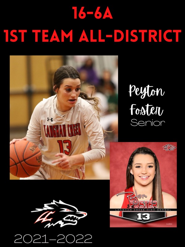 CONGRATS <a href="/peyton122_/">Peyton Foster</a> for making 1ST TEAM ALL-DISTRICT!! 👏👏🏀🔥 #LOBONATION is PROUD OF YOU!!! 🖤🐺❤  <a href="/langhamcreekhs/">Langham Creek High</a> <a href="/lchsabc/">LC Athletic Boosters</a> <a href="/CFISDAthletics/">CFISDAthletics</a> <a href="/vypehouston/">VYPE Houston</a> <a href="/HoustonChronHS/">Houston Chronicle High School Sports</a>