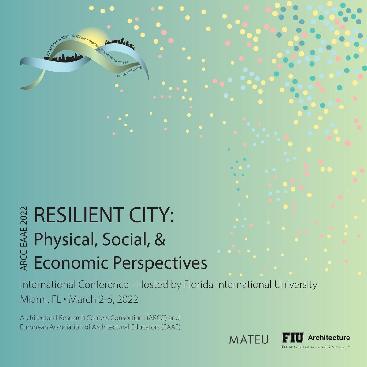FIUCarta's tweet photo. Join us for RESILIENT CITY: Physical, Social, and Economic Perspectives

March 2-5 | Hosted by FIU | Co-chaired by Marilys Nepomechie and Shahin Vassigh https://t.co/uCSUwdBz3i