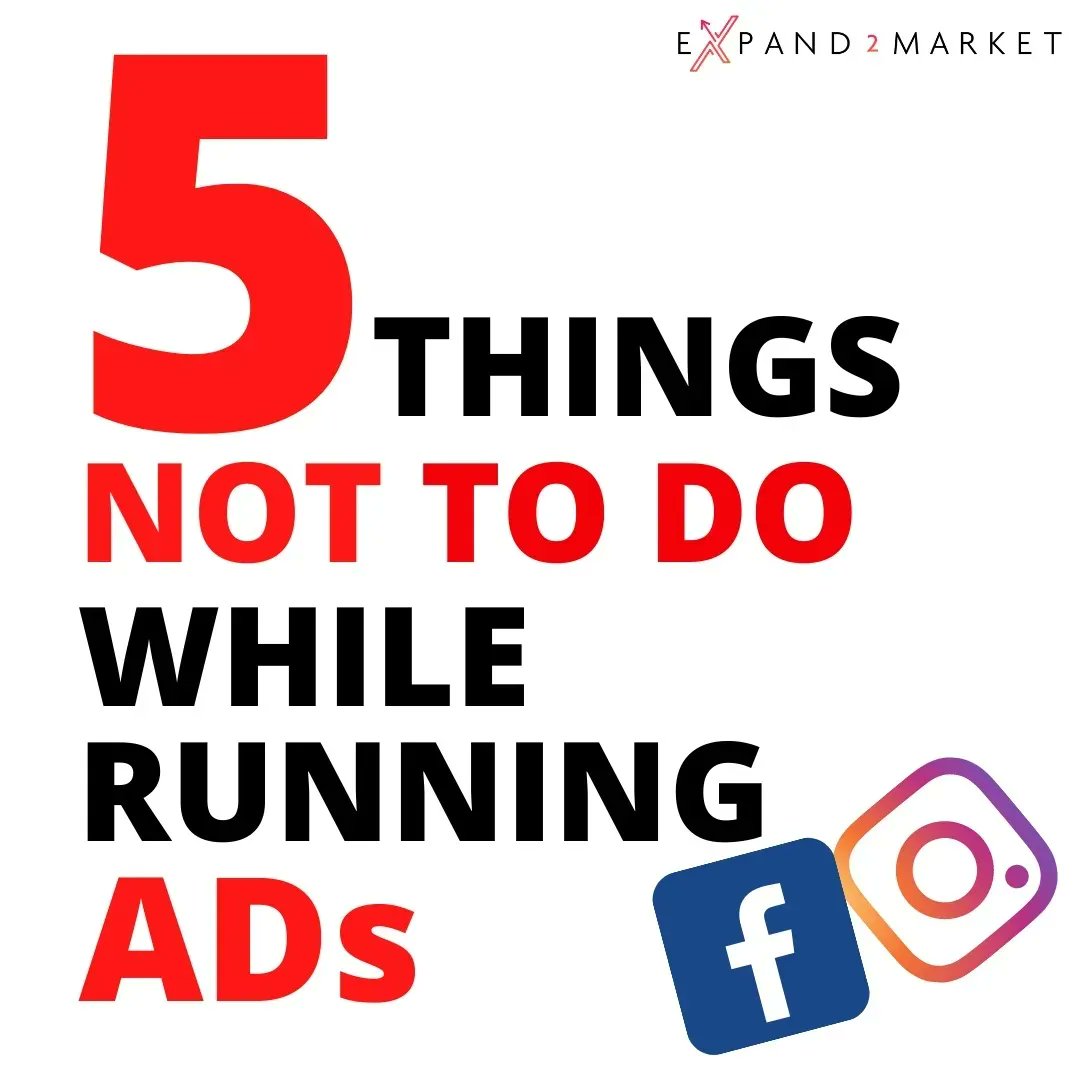 expand2market's tweet image. Are You Doing any of these mistakes?

5 Mistakes to Avoid while Running #facebookads and #InstagramAds!

 #instagramadstips #facebookadsmastery #adsdesign #instagramgrowthtips #insragramtipsandtricks #iggrowthtips #socualmediagrowthtips #socialmediatips #runningads