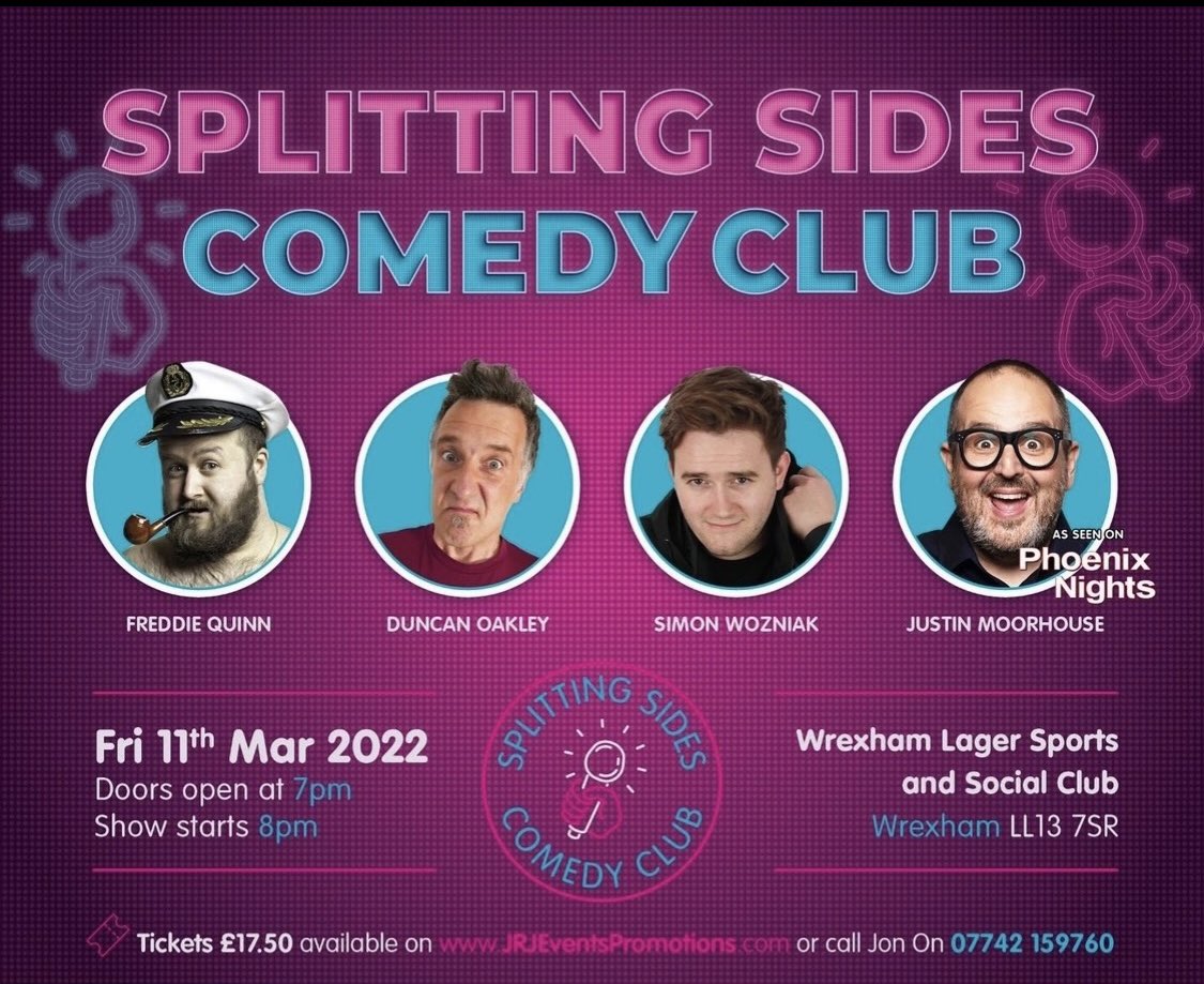 jrjeventspromo's tweet photo. 💥🎟LIMITED TICKETS AVAILABLE 🎟💥
Wrexham’s New Hottest Comedy Club!  
Tickets are cheap as chips with drinks offers
such as 4 bottles for less that £10!!!
Don’t miss out! 
Get your tickets here!
⬇️⬇️⬇️⬇️⬇️
https://t.co/etsq3LjlfK https://t.co/DaD59F4VeV