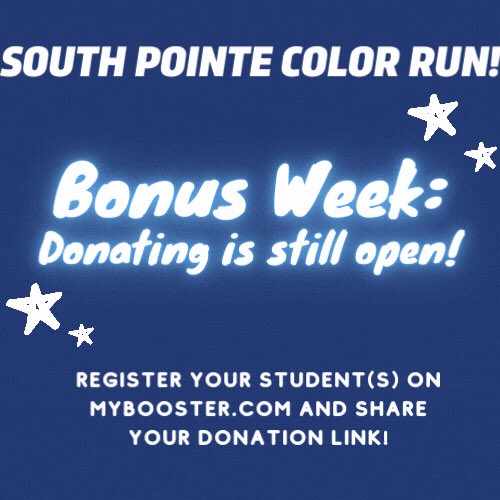 Thank you to everyone who registered and/or donated to support our school! There is still time to donate. Check out mybooster.com to donate, share and see if cooperate matching is available for your organization.