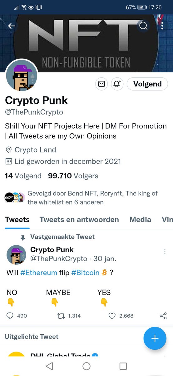 MauriceBoud's tweet photo. @ThePunkCrypto Done
I really hope I win something and have a nice day https://t.co/4JEln94n2d