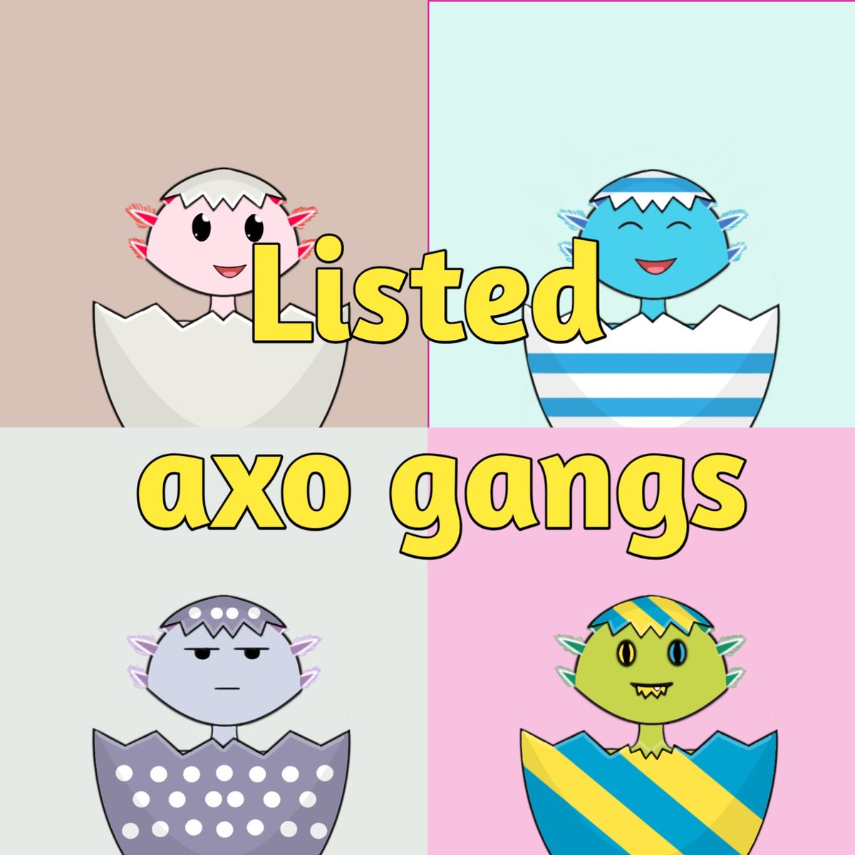 New listed
the newly hatched axos🤩
Floor price 0.001
Blockchain Polygon
Available on opensea
opensea.io/Axo_gangs

#NFTIndonesiaMendunia #NFTCommunity #nftart #NFTdrop #NFTCollection #NFTshill #NFTs #NFTCommunity #nftcollectors #NFTCommmunity #NFTcollectibles #opensea