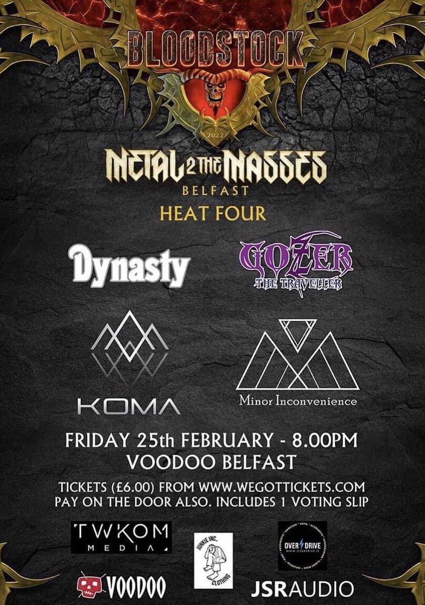 Only a few more hours till this kicks off!

Get yourselves down to Voodoo!