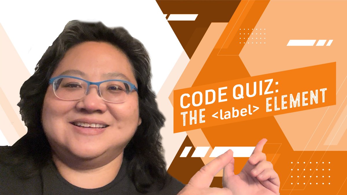 maribelogray's tweet photo. Coding for Beginners: Weekly Code Quiz 49—The Label Element https://t.co/KQqFAjlX1E via @YouTube #HTML #CSS #coding #designerslearncode #dailycodesnippet #learntocode #htmlforms #formelement #labelelement #inputelement #forattribute https://t.co/eBoldvX3QE
