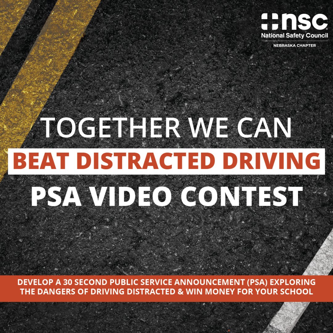 safenebraska's tweet image. Our PSA Contest is LIVE! 
Follow along using #BeatDistractedDriving, and engage with your favorite PSAs to help them win!
Each entry has until the end of April to push their PSAs- The winners will be chosen based off their social media engagement! LIKE, COMMENT, &amp;amp; SHARE...