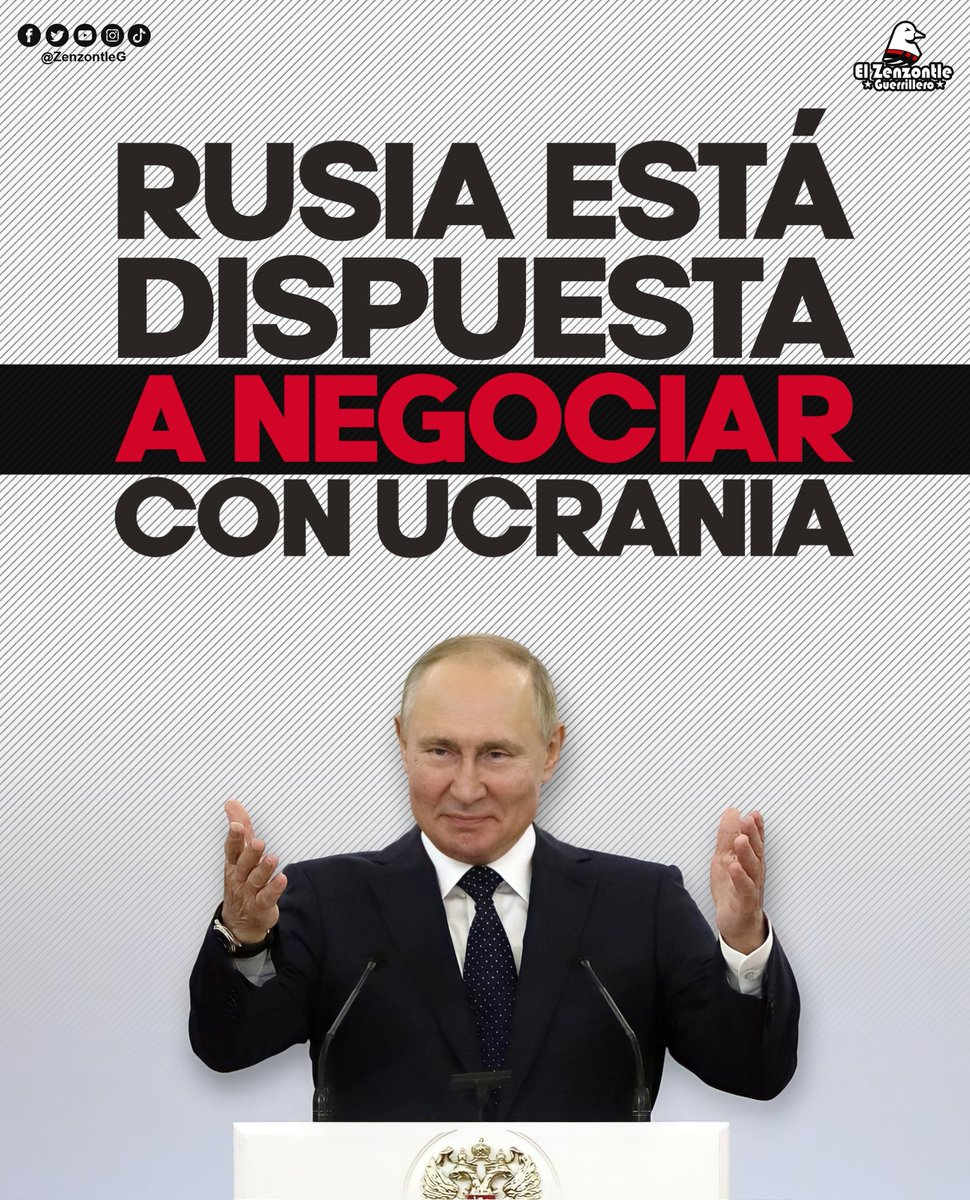 #LOULTIMO | El Presidente de #Rusia, Vladímir Putin, está dispuesto a negociar y enviar una delegación a Bielorrusia para que participe en unas negociaciones con Ukraine en Minsk.
#RussiaUkraineConflict