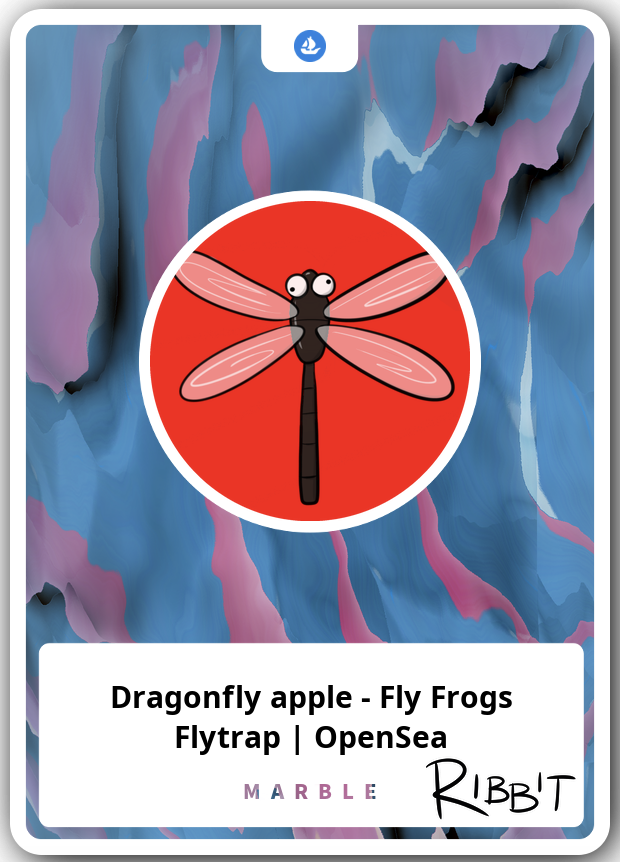 NFTland's tweet photo. yesterday @theWIPmeetup kicked off @MemeExplorers contest to create @FlyFrogsNFT signed cards so i got this magnificent specimen created live based on audience suggestions w/ inspiration from @bitlectro &amp; @HunkyHeroes😄 + got my family portrait &amp; rizzle @NFT_NYC LE dragonfly👀 https://t.co/FRPL108fbE