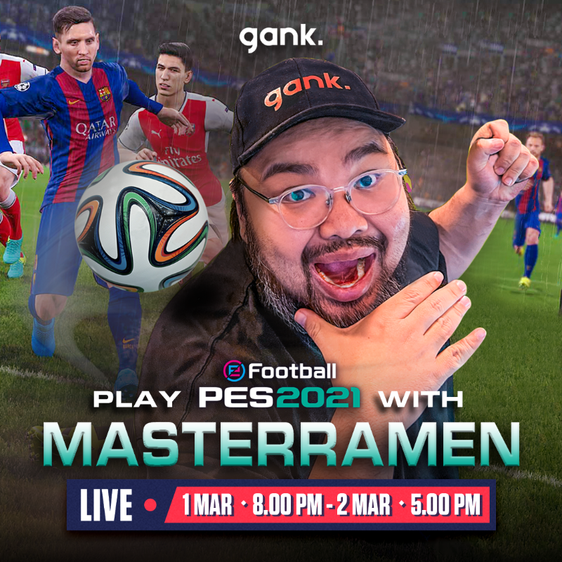 ganknow's tweet photo. MasterRamen's PES Mobile Mantap League 1 more time! Here's another chance to win ๐ฒRM40๐ฒif you manage to score 2 goals against MasterRamen from outside the penalty box! ๐ฅ
Registration is open from 25 Feb - 2 Mar!
#ganknow #masterramen #pesmobile