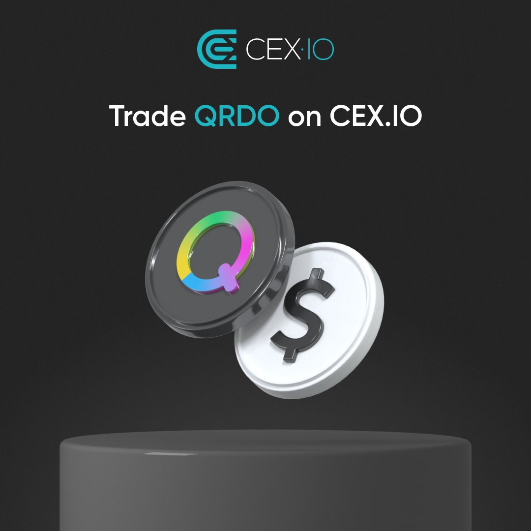 CEX·IO has just listed $QRDO — the native token of the Qredo cross-chain  protocol! You can now deposit, withdraw, and trade the QRDO/USD pair via  the CEX·IO website and mobile app —
