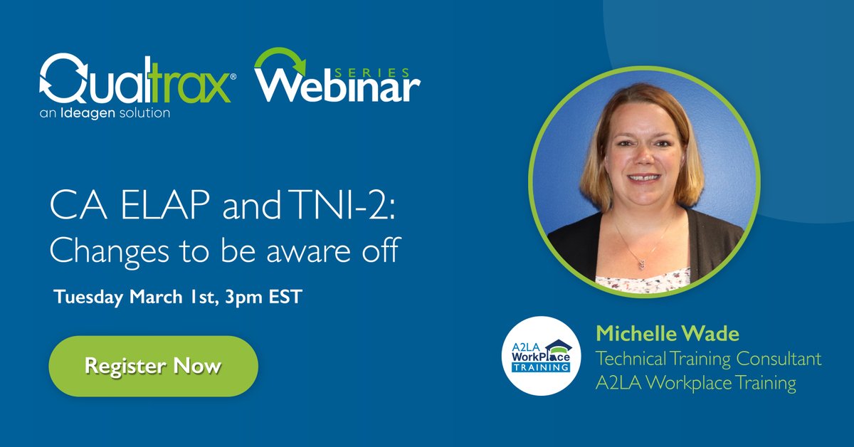 Qualtrax's tweet photo. Qualtrax's Tim Akin joins the panel for our upcoming webinar on the new TNI-2 Requirements. As our QHSE Product Marketing Manager, Tim currently focuses on supporting potential customers to understand the benefits and vision of our software. Register now: https://t.co/gAm02LYy2c https://t.co/Ep4yzOMQv5