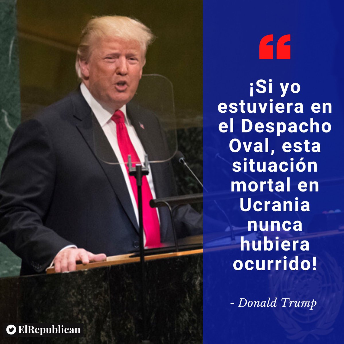 noticiaencortoo's tweet photo. #UCRANIA| 🇺🇸Palabras de Donald Trump, 24 de febrero 2022. https://t.co/OZR7TN6ro8