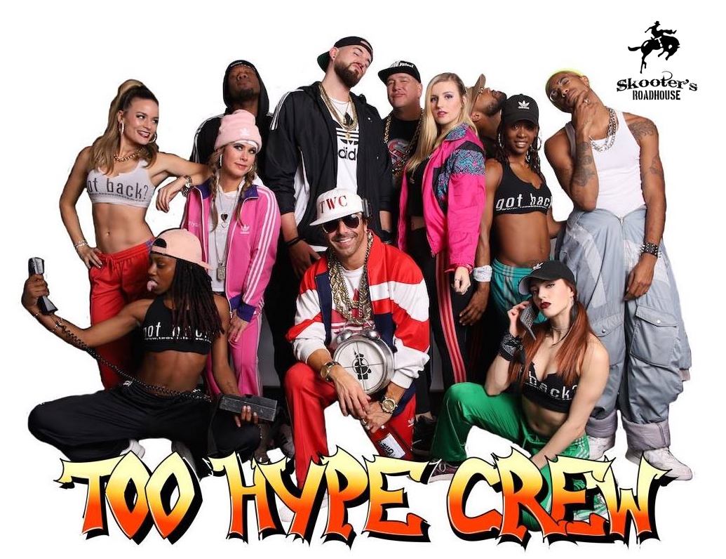 TONIGHT! Fri Feb 25th
TOO HYPE CREW LIVE in the BARN at Skooter's Roadhouse!
Two parties tonight! DJ spinning the front stage!

Let's go! <a href="/toohypecrewband/">Too Hype Crew</a>