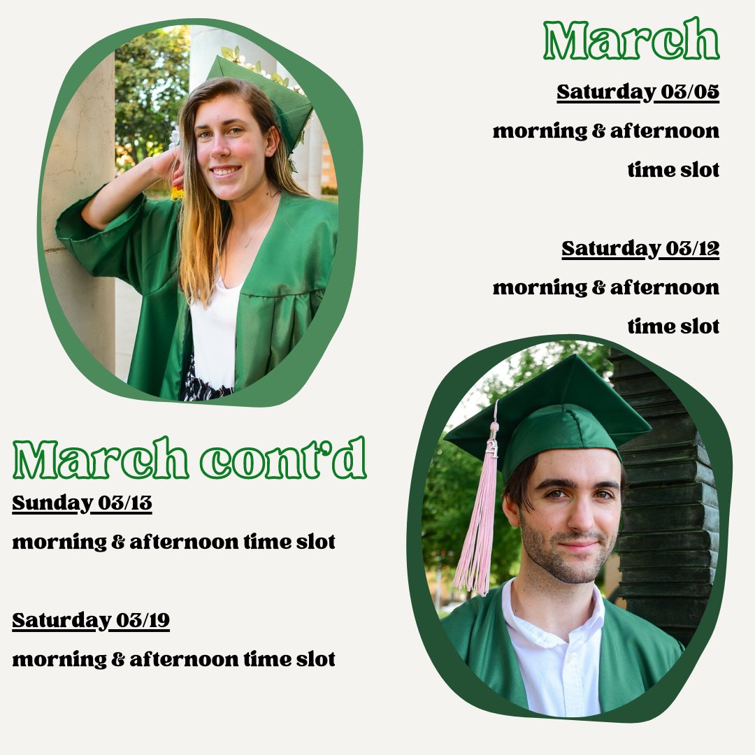 shumateshots's tweet photo. Hello all! I'm now booking for spring grad photos!! :-) https://t.co/l1h0pKUebt
