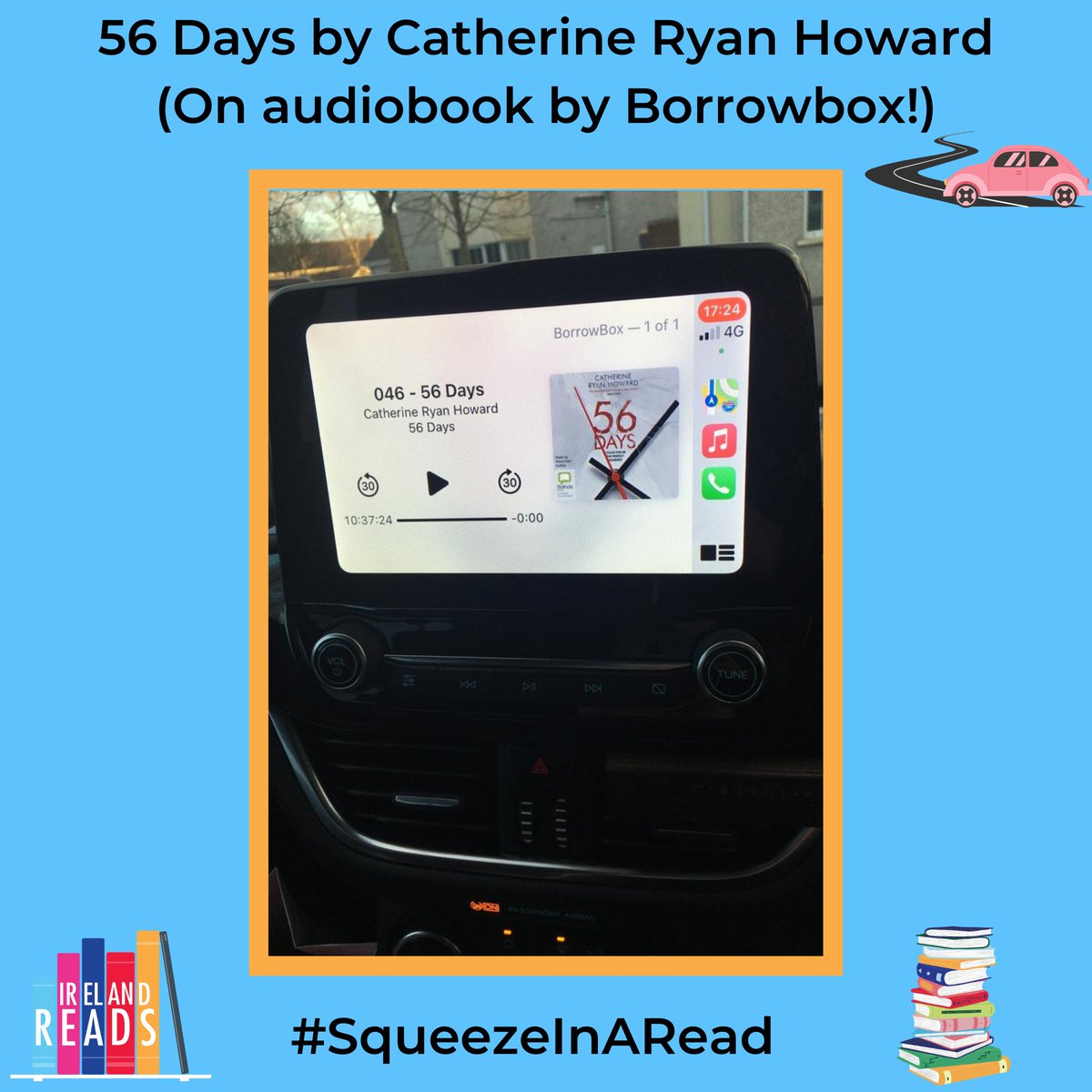 corkcolibrary's tweet photo. This #IrelandReads Staff Read is from Christina in #LibraryHQ! She's been using @BorrowBox to listen to @cathryanhoward's new thriller 56 Days while driving to and from work π
Christina was taking the long way home or going out for a walk just to find out what happened next! π https://t.co/pPZDlPHjZn