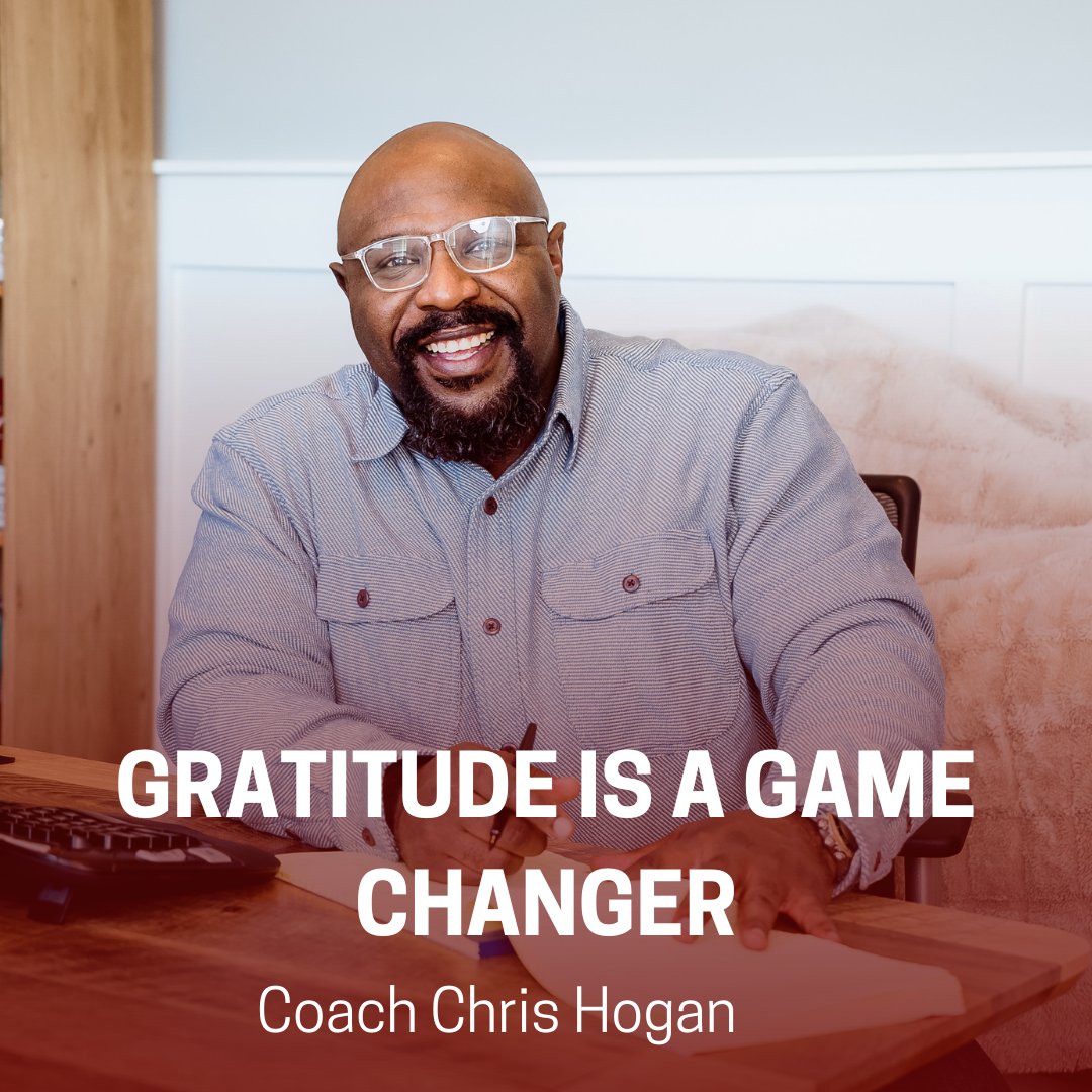 CoachChrisHogan's tweet photo. Gratitude is a game changer! Even in tough times, gratitude helps you to focus on what you have not what you lack! Remember, it’s hard to be hateful when you’re grateful! #ChrisHogan #Mentor #Coach #Gratitude https://t.co/qrwn6qwsno