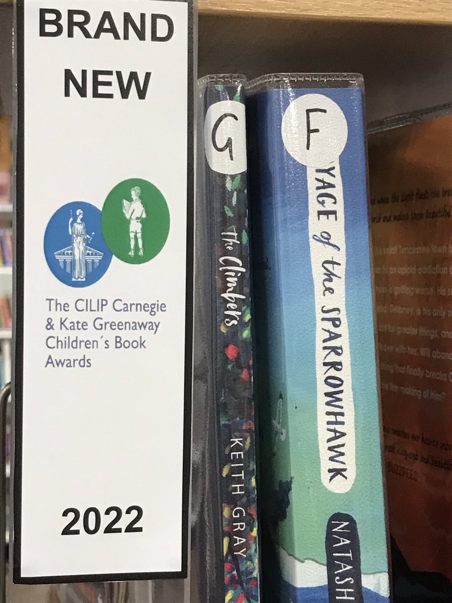 MissPaulson_Eng's tweet photo. Look what’s on the shelves! Two brand new copies of every book on the Carnegie long list! #WorldBookDay #suttonreads #readtosucceed https://t.co/VHTpT1Ksse