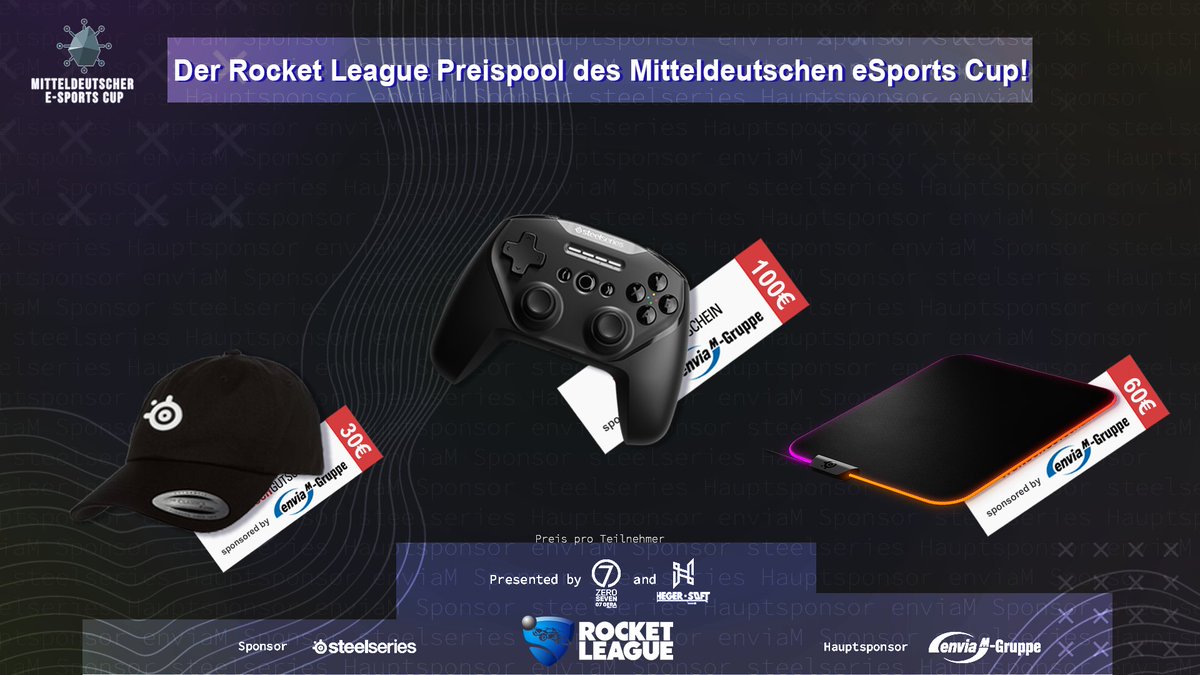 ZeroSeveneSport's tweet photo. ++ #MEC2022 - Rocket League ++

Startet die Motoren, am 05.03.2022 beginnt der Mitteldeutsche E-Sports Cup. 

Meldet euch unter "https://t.co/JV67TnSIKn" bis zum 03.03.2022 für Rocket League an. https://t.co/WcCX6WWjne