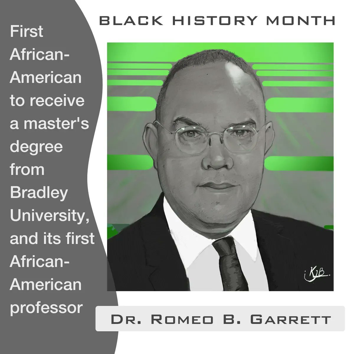 Dr. Romeo B. Garrett was the first African-American to receive a master's degree from Bradley University, and Bradley's first African-American professor.
#LocalLegends #PeoriaHeros #BlackHistoryMonth #education
Photo credit: Kevin J Bradford nere.vu/3t9ZbbH