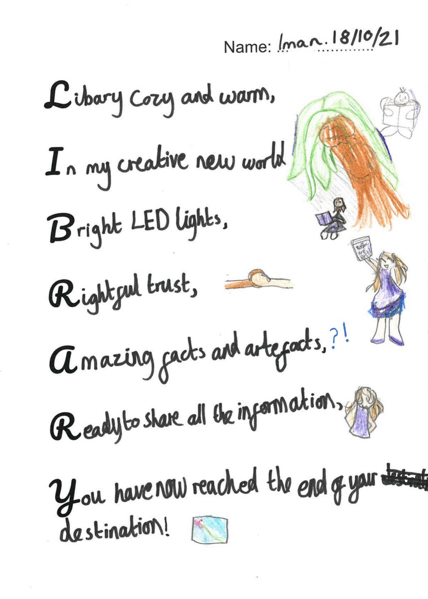 hackneylibs's tweet image. #OurLibraries Amazing facts and artefacts are in Iman&apos;s perfect library #HackneyLibraries 🔍