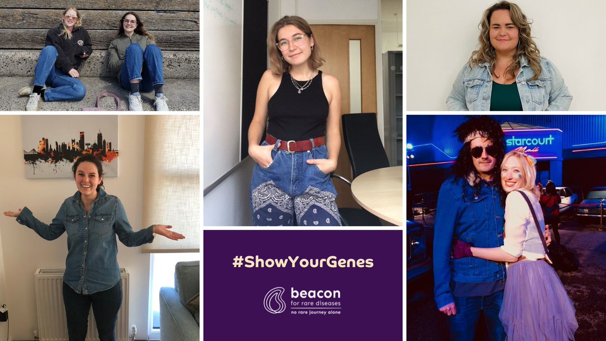 RareBeacon's tweet photo. We're joining @GlobalGenes in the #ShowYourGenes challenge to raise awareness of @rarediseaseday!
Get out your denim (extra points if you rock the double denim) and share your photo in support ๐๐ฆ
Get ready for #RareDiseaseDay2022! https://t.co/jU88DIW9G6