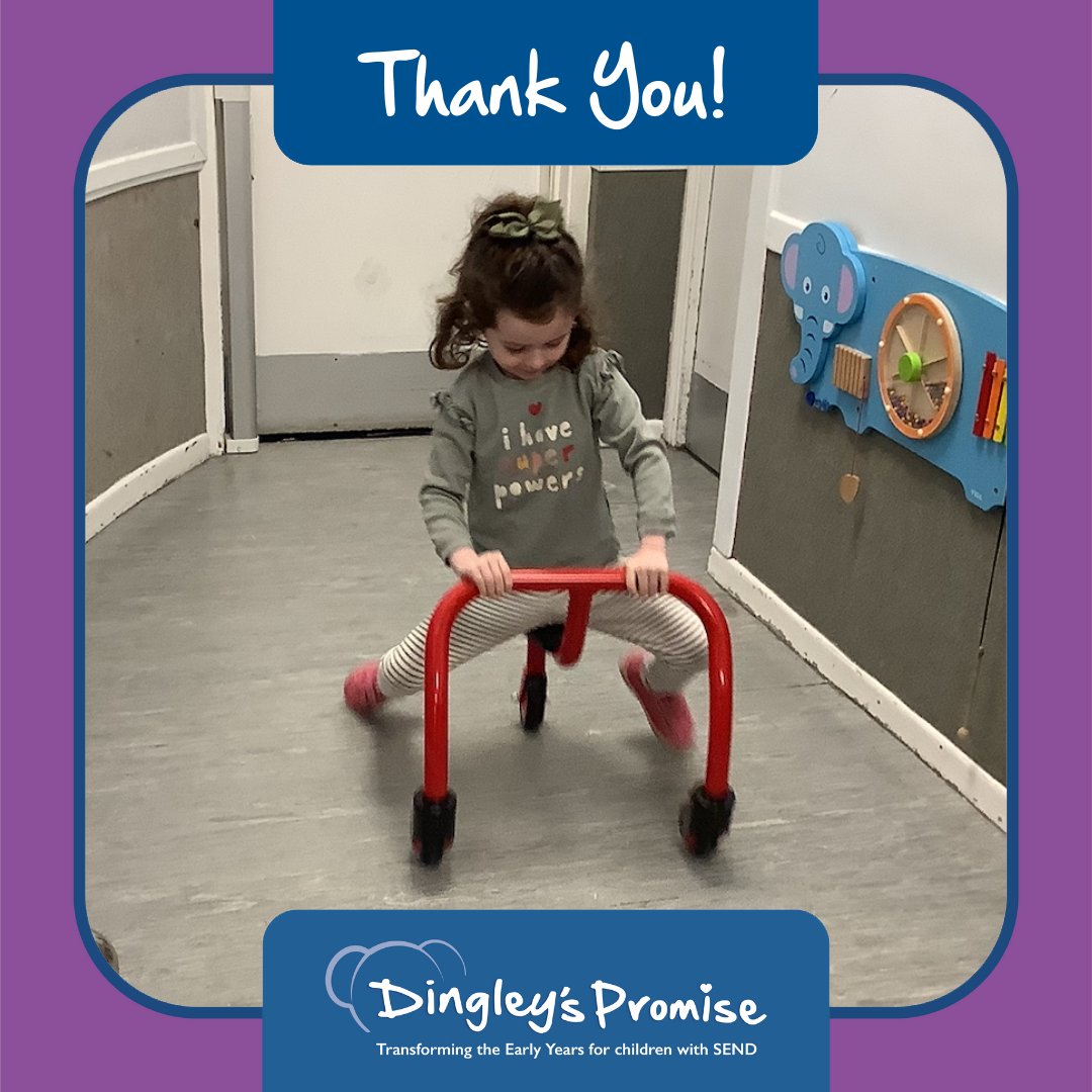Dingley's tweet photo. Our Viking Chair (generously funded by the #BlakemoreFoundation) has arrived at the Wokingham Centre!

The children love using it and are benefiting from improving their spatial awareness, holding their body upright and building leg muscle tone. #ThankYou @AF_Blakemore! https://t.co/kDSAKVXqrw
