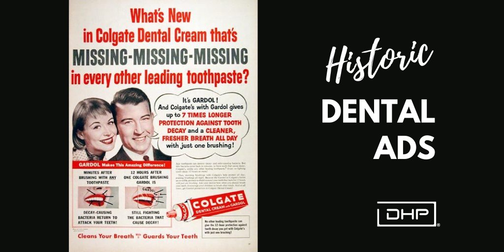 In 1,000 A.D., a majority of people believed tooth pain was caused by tiny tooth worms instead of cavities.

Colgate Dental Cream with Gardol adclassix.com/a4/56colgatede…
#teeth #dentalhistory #cavities @colgate