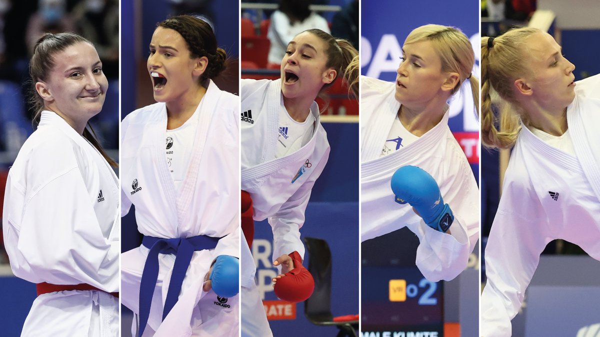 ffkarate's tweet photo. Médaillées lors du #ParisOpenKarate en janvier dernier, elles ont remis ça le week-end dernier avec un podium à la #Karate1Fujairah !
🇦🇿 Irina Zaretska 🥇
🇫🇷 @nansssouu 🥇
🇺🇦 @cryp_off 🥈
🇺🇦 Anita Serogina 🥈
🇫🇮 @TittaKeinanen 🥉
Pensée particulière à Anita et Anzhelika ! 💙💛 https://t.co/qr9DxNmZGp