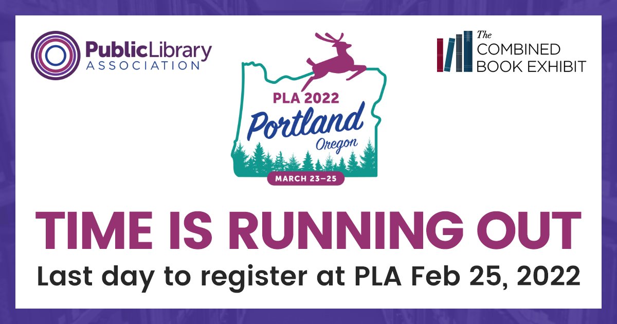 CombinedBook's tweet image. Today is the Last Day to register your title at the 2022 Public Library Association. 
Hurry Up! Register Today. 
ow.ly/3oo050HLkKl
#books #author #PublicLibraryAssociation