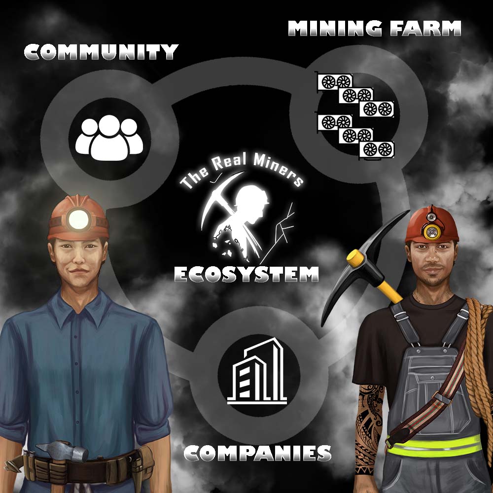 The Real Miners NFT Ecosystem the link between Community, Companies and Mining Farm. 

linktr.ee/therealminersN…

#therealminers #NFTs #nftcommunity #nftcompany #nftstartup