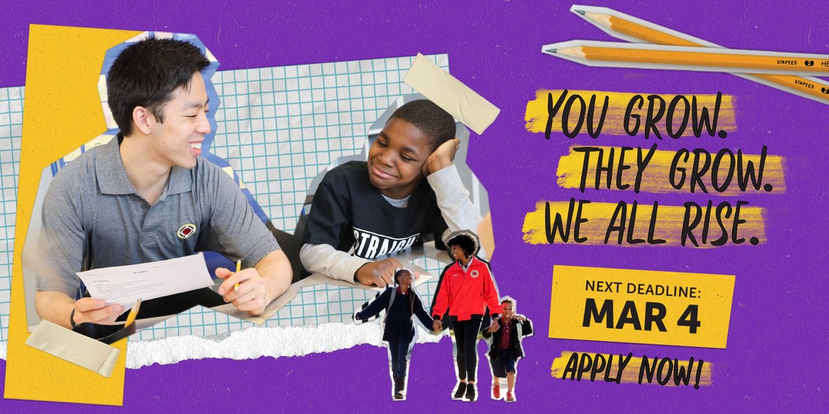 Unsure what to do after graduation? Looking to build your resume? Try a gap year serving students at one of our 29 locations for the 2022-2023 school year! Submit your application for our next deadline on March 4! #serve #education

Start your application:
loom.ly/d-7dB-E