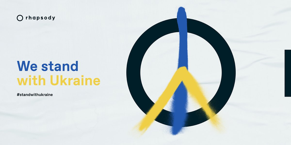 We’re saddened by the events currently taking place in Ukraine. As a global company, Rhapsody stands with our Ukrainian colleagues, friends and families. 
#standwithukraine