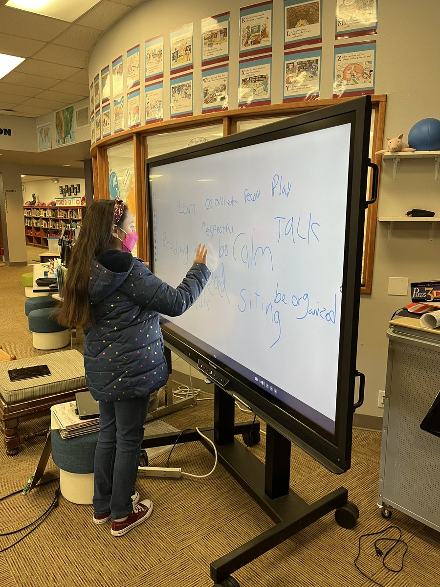 How 5th graders explain our library in 3 verbs. The. They wrote essential agreements for how to use our kiva. <a href="/drrobertdillon/">Bob Dillon</a> <a href="/ESC11Library/">ESC Region 11 Library Services</a>