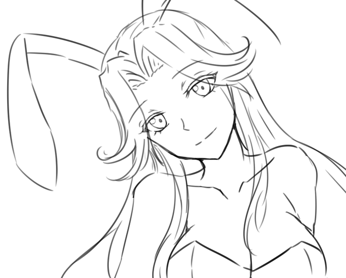 を、描きながらばにーじんつ描き始めたけど眠いからねんねする 