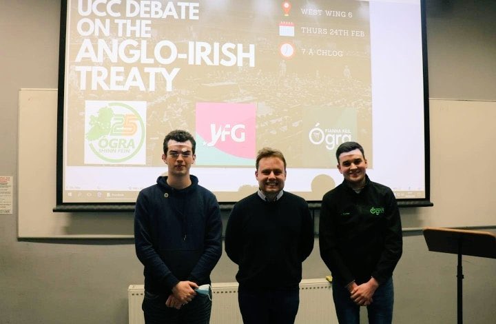 uccff's tweet photo. Great debate last night on the Anglo Irish Treaty, 1921. Well done to our Cathaoirleach @CotterNelius on speaking on behalf of the Cumann, representing the Anti-Treaty persuasion.🇮🇪 https://t.co/LvBHb4hscC