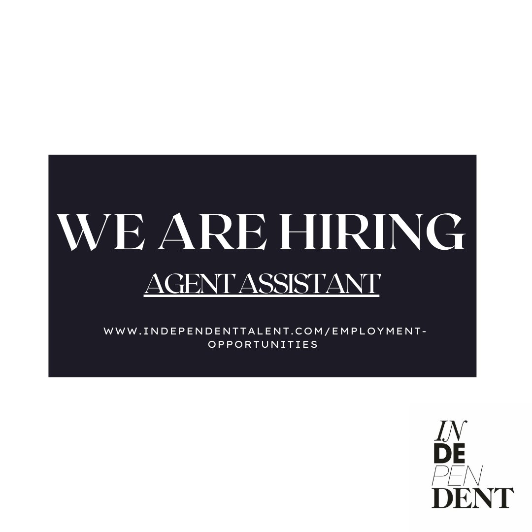 ITG_Ltd's tweet photo. We are looking for an assistant to support an Agent in our Actors Department.  

This role is the ideal opportunity for someone excited by the challenge of working for a busy office and who has excellent communication, a great attention to detail and ability to multi-task! https://t.co/ZgDv82AWQn