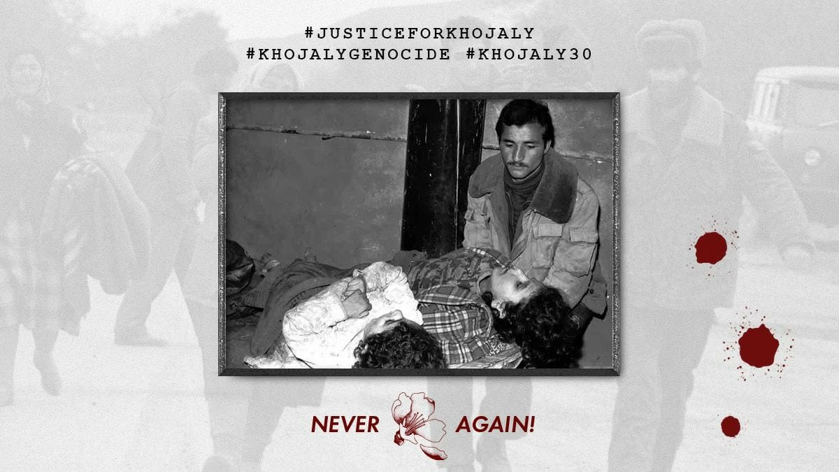 Ismet_Abdullayev 🇦🇿 (@ismetabdullayev) on Twitter photo The Khojaly genocide is one of the most heinous crimes of genocide committed against the Azerbaijani civilian population during Armenia's war of aggression against Azerbaijan.
#JusticeforKhojaly #KhojalyGenocide #Khojaly30 #Khojaly613 The Khojaly genocide is one of the most heinous crimes of genocide committed against the Azerbaijani civilian population during Armenia's war of aggression against Azerbaijan.
#JusticeforKhojaly #KhojalyGenocide #Khojaly30 #Khojaly613