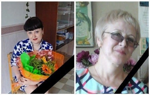 ma3efaka's tweet image. Это учительницы, погибшие сегодня во время артобстрела ВСУ школы №50 города Горловка.