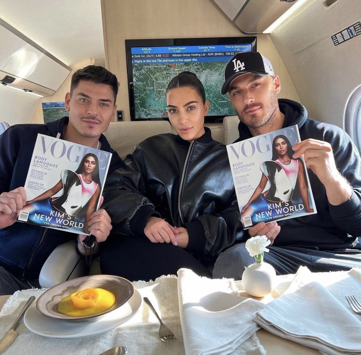 KimKSocial's tweet photo. Kim with Mario, Chris and her latest Vogue cover 😍 #DreamTeam https://t.co/X7OYxpsd0M