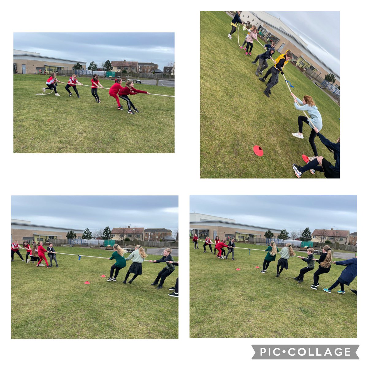 Barassie_PS's tweet photo. P6 enjoyed a Mini Highland Games this afternoon as part of our Jacobites topic. A huge thanks to @ActiveTroon_SAC for hosting the games for us! Lots of fun and learning was had by all! 🏴🔴🟡🟢🔵 #highlandgames #jacobites #activeschools #cabertoss #tugofwar #outdoorlearning https://t.co/9LURUGwPpZ