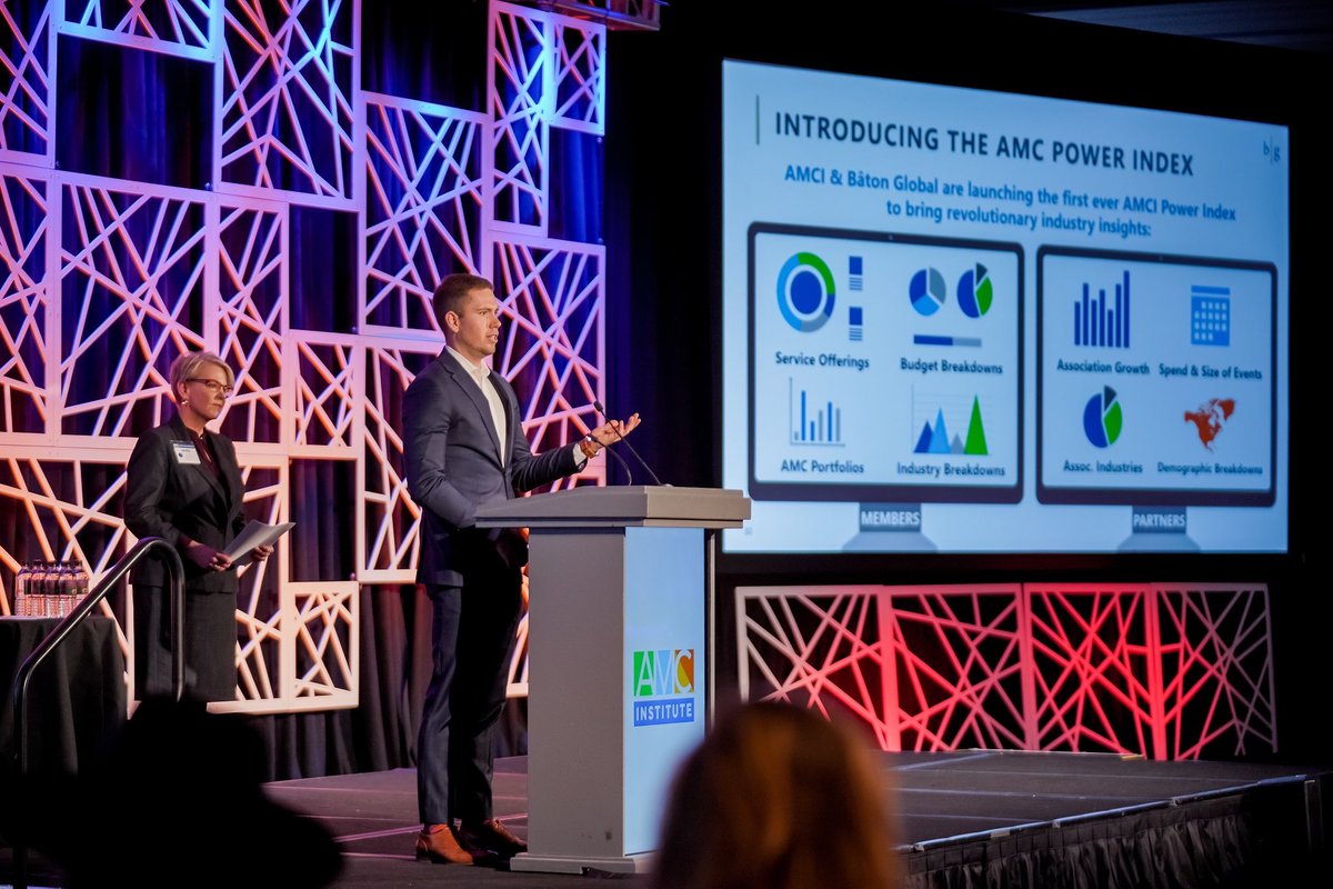 BatonGlobal's tweet photo. Last week, @molly_lopez & @Karter_Smith presented at the AMC Institute’s Annual Meeting on @BatonGlobal’s behalf. They introduced AMCI's AMC Power Index, a revolutionary tool collecting data that will deliver valuable insights for members and partners. #AMCIAM #Datadriveninsights https://t.co/7eyVP3LRHl