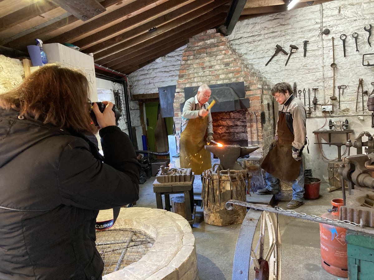 BeckIsle's tweet photo. We've had a fantastic day taking photographs of the museum in action for our newlook website. Thank you to @Oliviabrabbs for all her hard work and to our wonderful volunteers for becoming 'models' for the day! #beckislemuseum #blacksmith #pickering #ryedale https://t.co/CrMhQyK8px