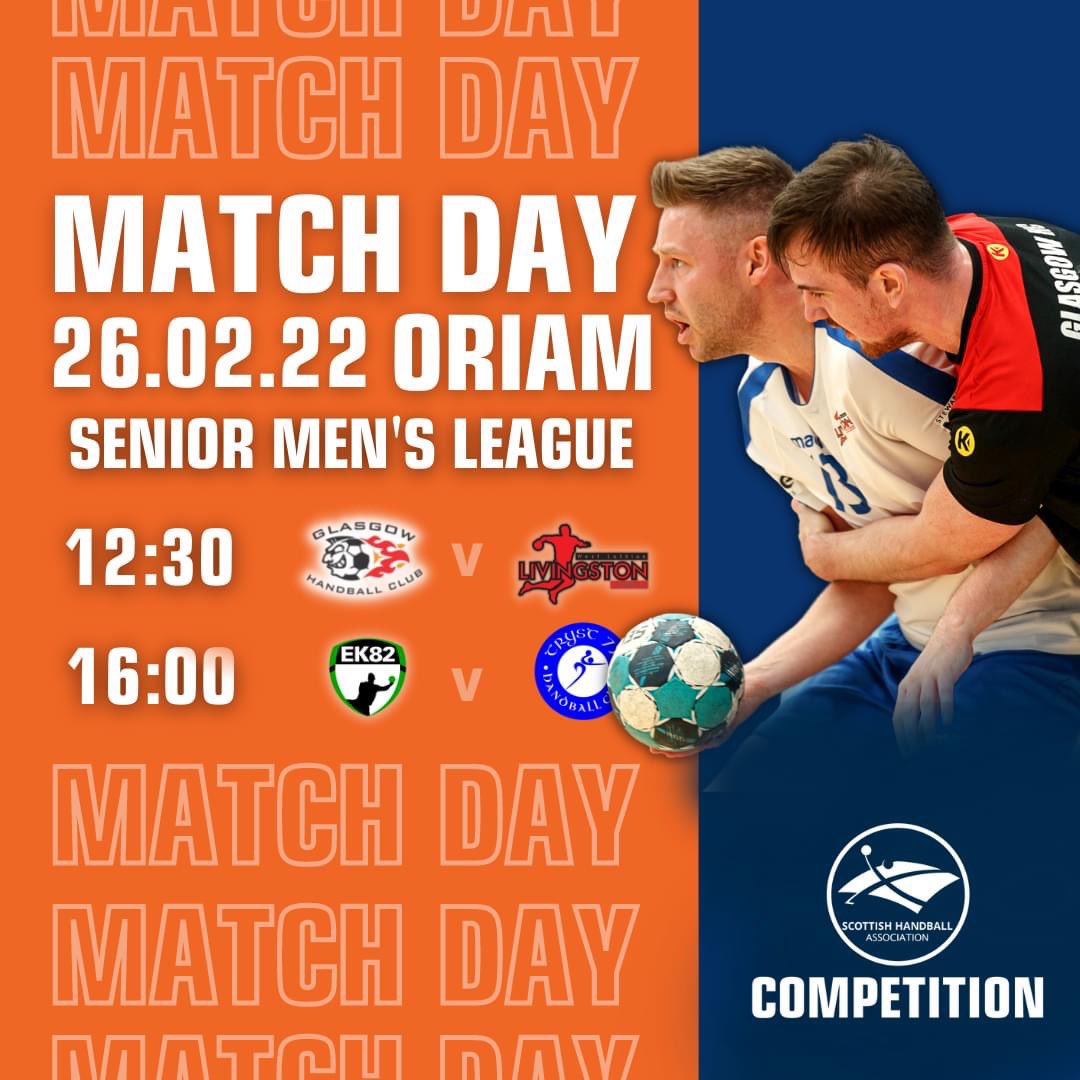 Glasgow HC are in action v <a href="/livingston_hc/">Livingston Handball (WL/Livi)</a> tomorrow. #Goodluck