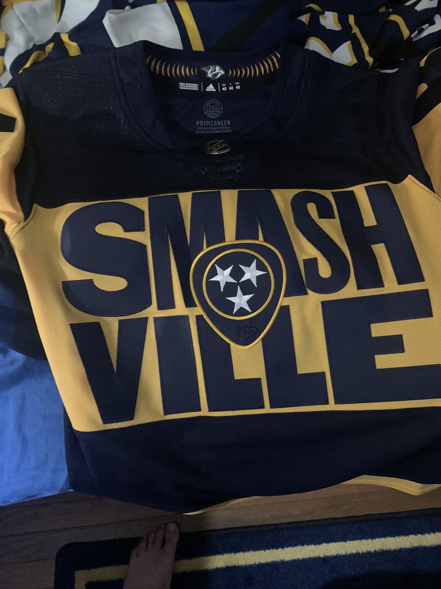 CaptDreg's tweet photo. I bought this Jeannot jersey on Fanatics only to realize it’s too small I need 52 not 42. It’s custom so I can’t return it. I’m willing to sell or trade if anyone is interested. https://t.co/AyAWRuOzPo