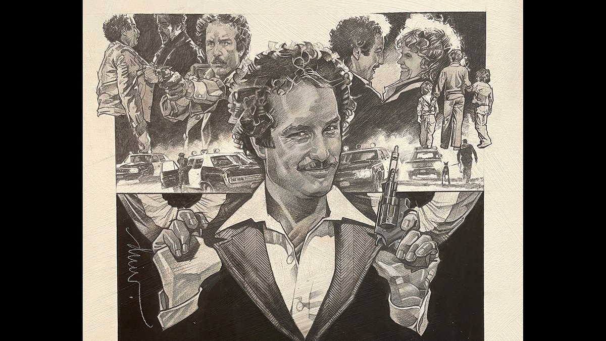 GalacticGallery's tweet photo. Friday Spotlight: Big Fix (1978) starring Richard Dreyfus . Original 18x24 inch comprehensive painting for TV guide ad. 

https://t.co/KXLbTzdQIw

#DrewStruzan #70s #70sMovies #richarddreyfus #originalart #drewstruzanart https://t.co/gpGdeMrFs6